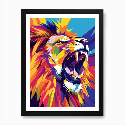 Lion Art Art Print Framed Wall Art Poster Canvas Print Picture