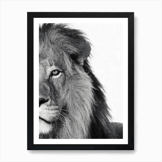 Lion Art Print Framed Wall Art Poster Canvas Print Picture