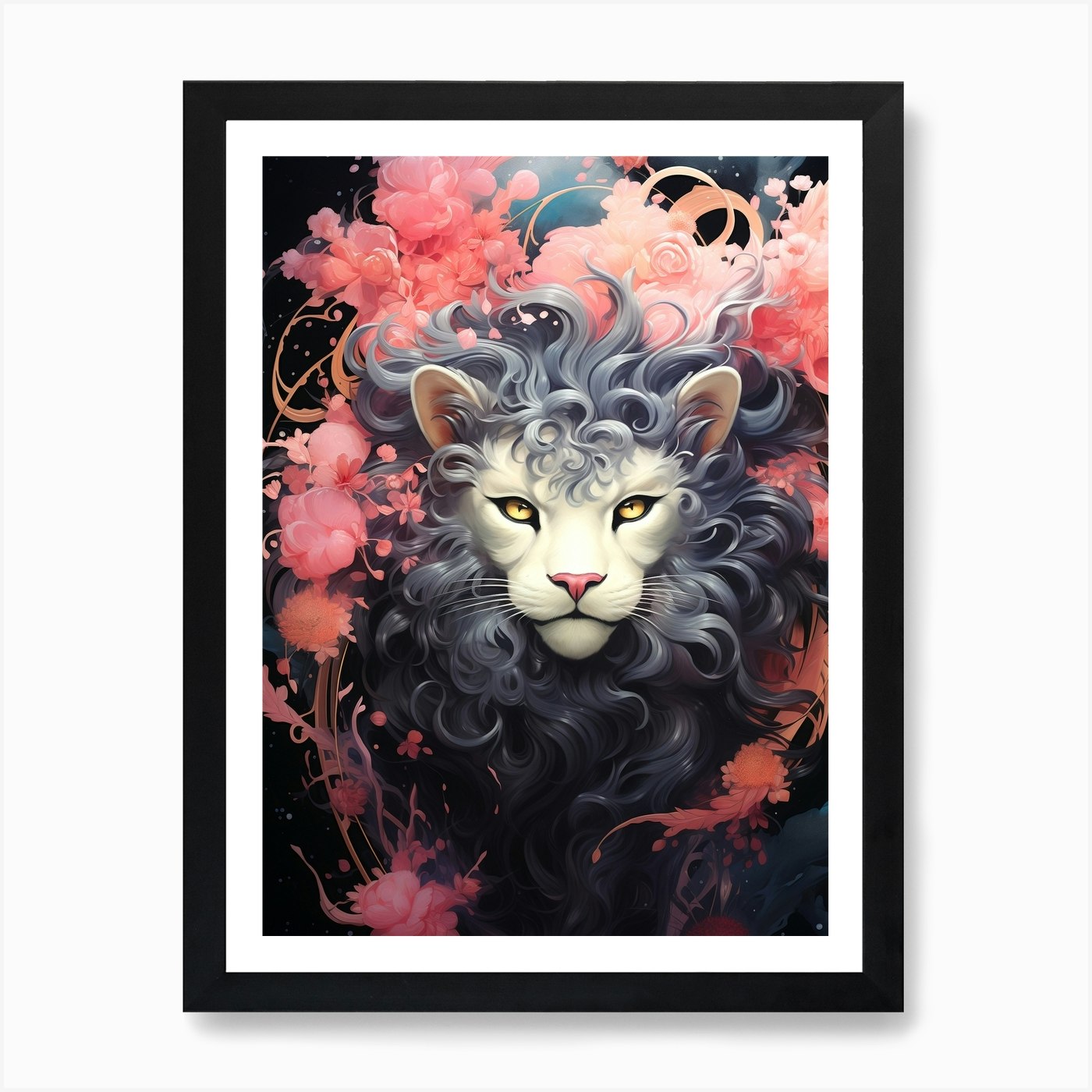 Lion Art Art Print Framed Wall Art Poster Canvas Print Picture