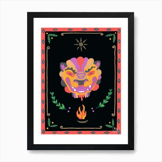 Lion Art Print Framed Wall Art Poster Canvas Print Picture