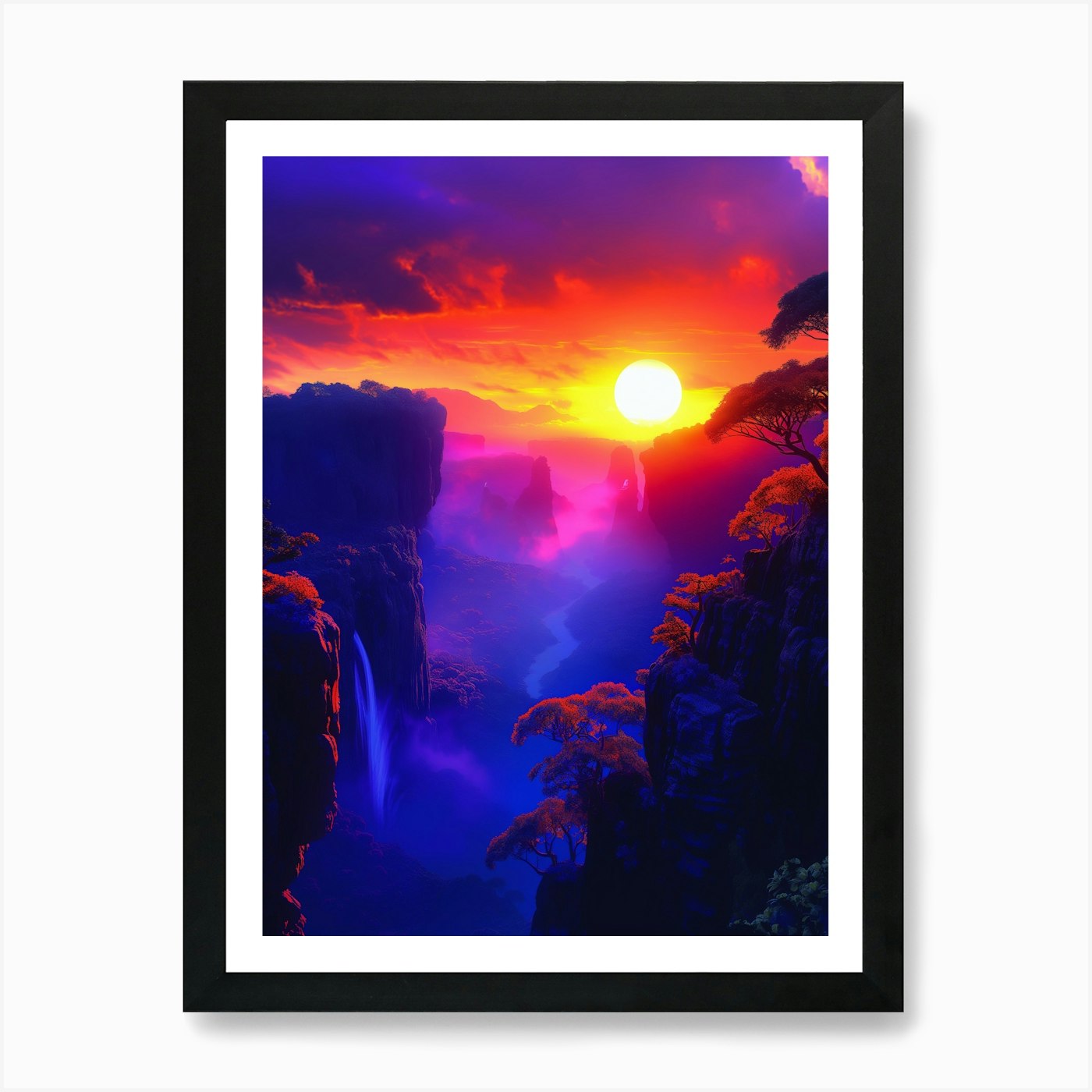 Lion King Art Print Framed Wall Art Poster Canvas Print Picture