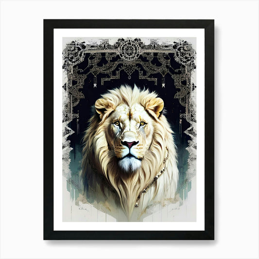 Lion art 59 Art Print Framed Wall Art Poster Canvas Print Picture