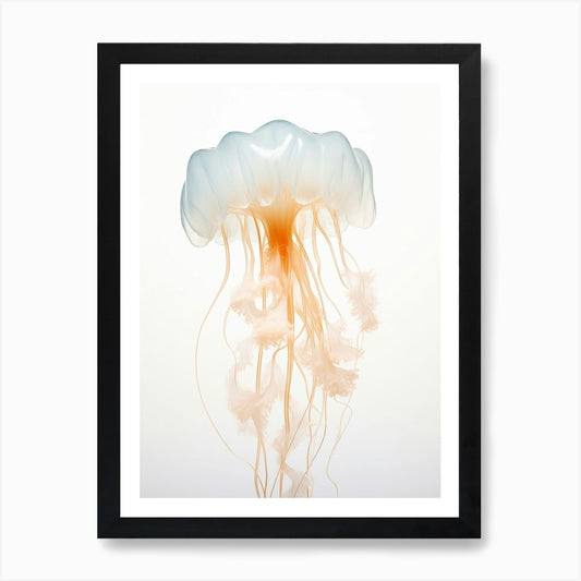 Lions Mane Jellyfish Watercolour 8  Framed Wall Art Poster Canvas Print Picture