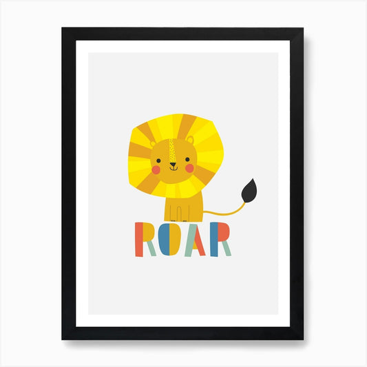 Lion Roar Art Print Framed Wall Art Poster Canvas Print Picture