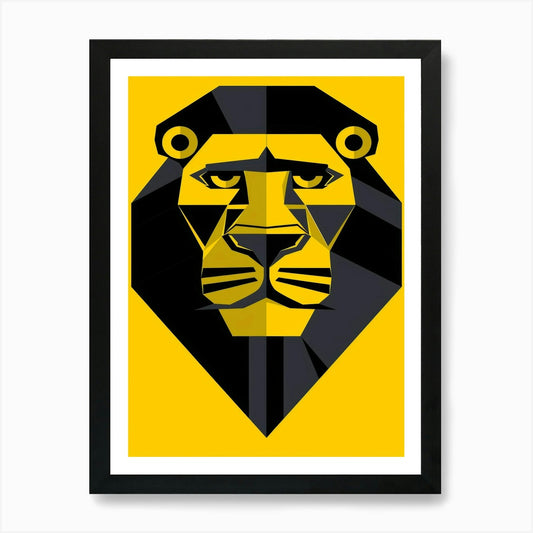 Lion Head 1 Art Print Framed Wall Art Poster Canvas Print Picture