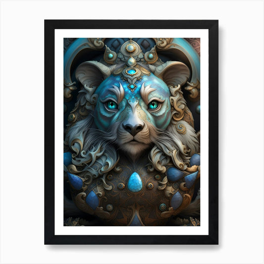 Lion god Art Print Framed Wall Art Poster Canvas Print Picture