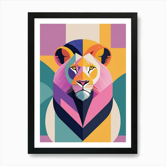 Lion, Animal Wildlife; The Beauty O Framed Wall Art Poster Canvas Print Picture