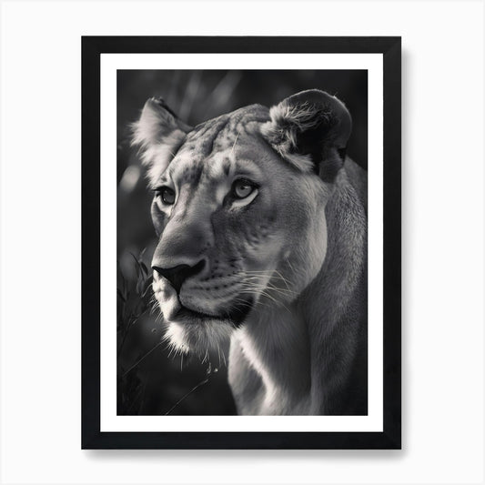 Lion Queen Art Print Framed Wall Art Poster Canvas Print Picture