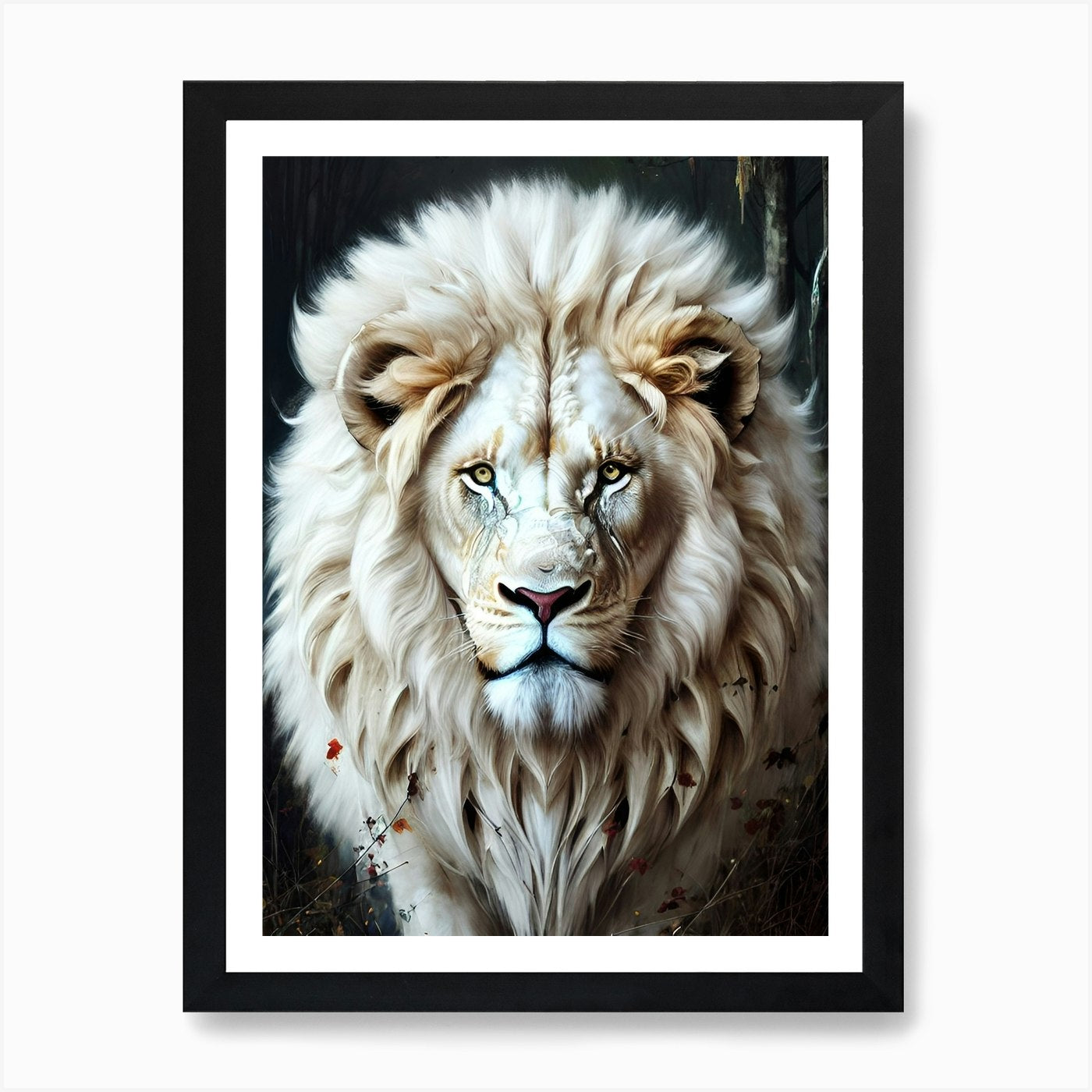 Lion art 47 Art Print Framed Wall Art Poster Canvas Print Picture