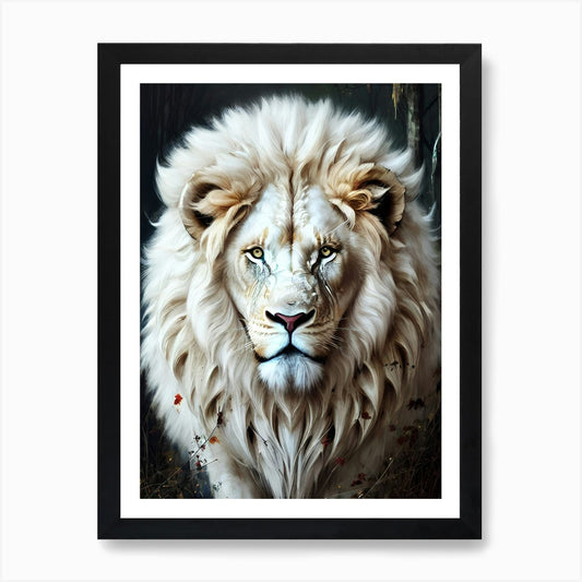 Lion art 47 Art Print Framed Wall Art Poster Canvas Print Picture