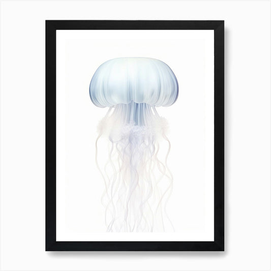 Lions Mane Jellyfish Watercolour 7  Framed Wall Art Poster Canvas Print Picture