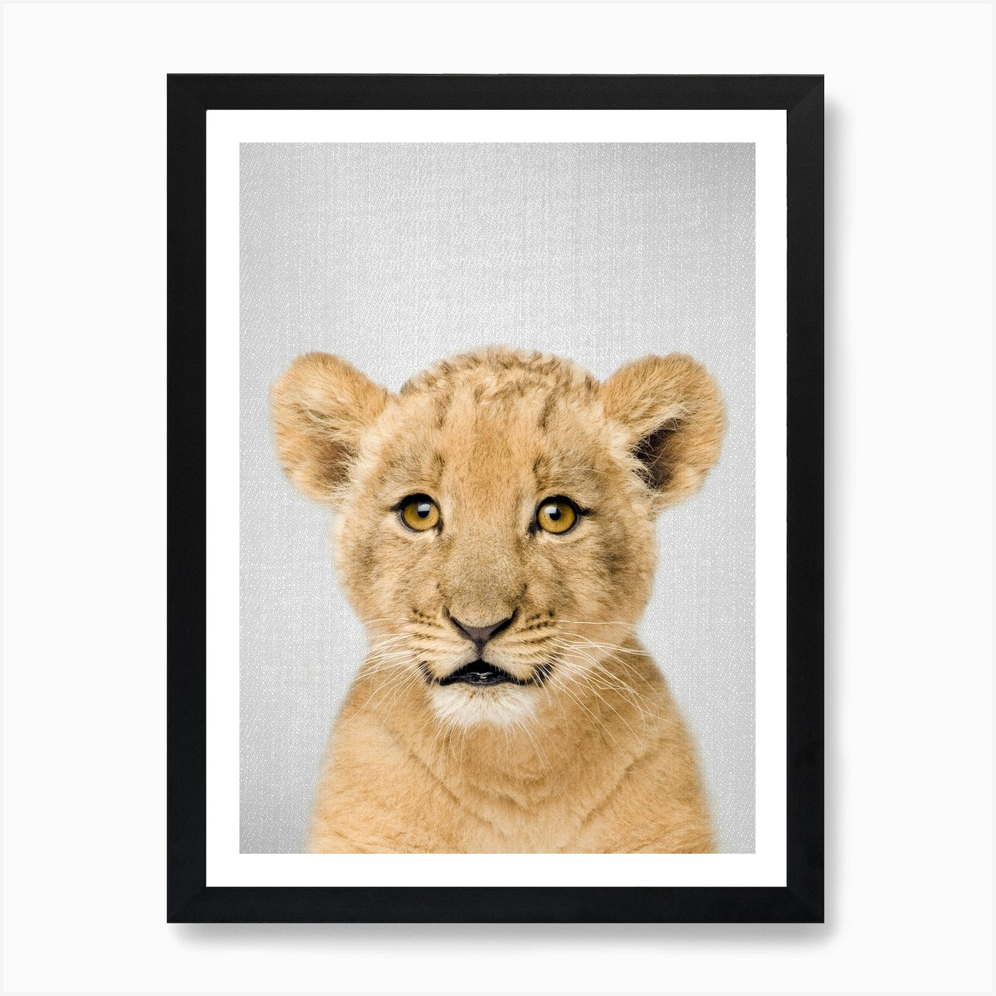 Baby Lion Art Print Framed Wall Art Poster Canvas Print Picture