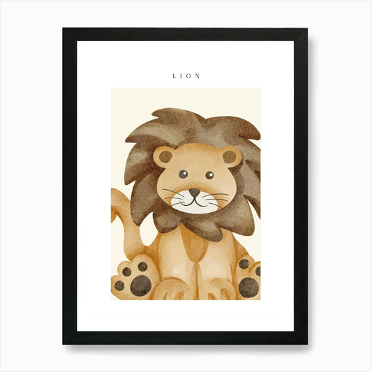 Lion Nursery Print Art Print Framed Wall Art Poster Canvas Print Picture