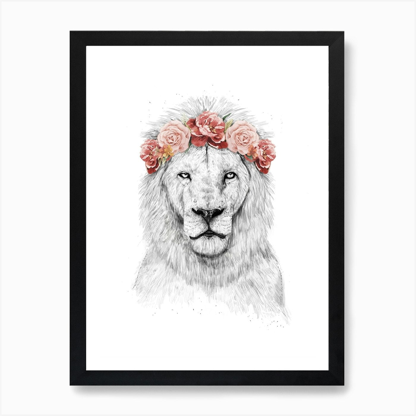 Festival Lion Art Print Framed Wall Art Poster Canvas Print Picture