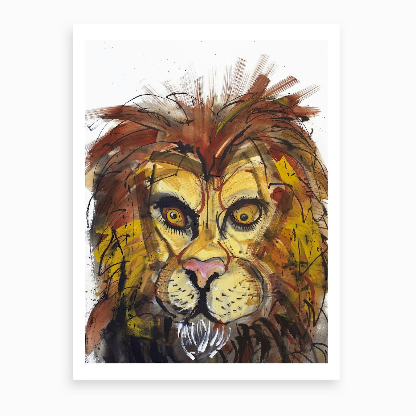 Lion Art Print Framed Wall Art Poster Canvas Print Picture