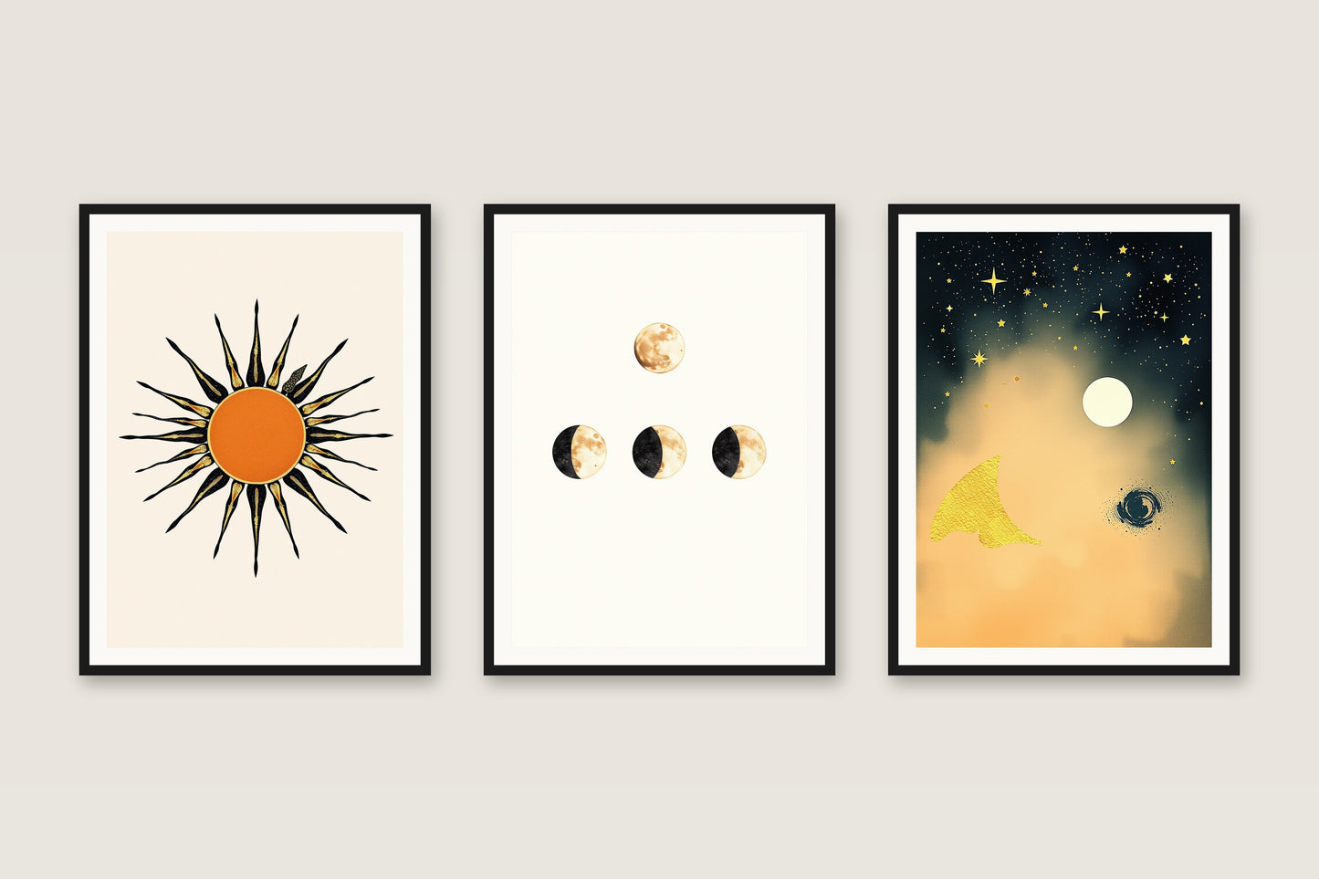 Celestial Boho — Gallery Trio
