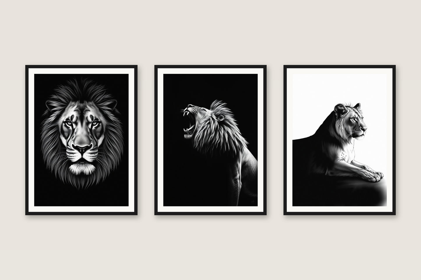 Monochrome Ink — Gallery Trio