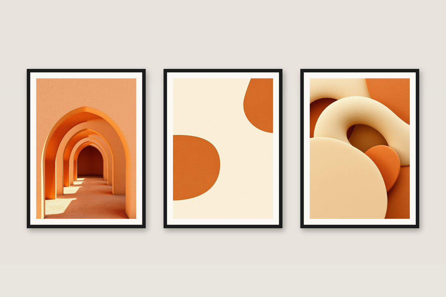 Terracotta Forms — Gallery Trio