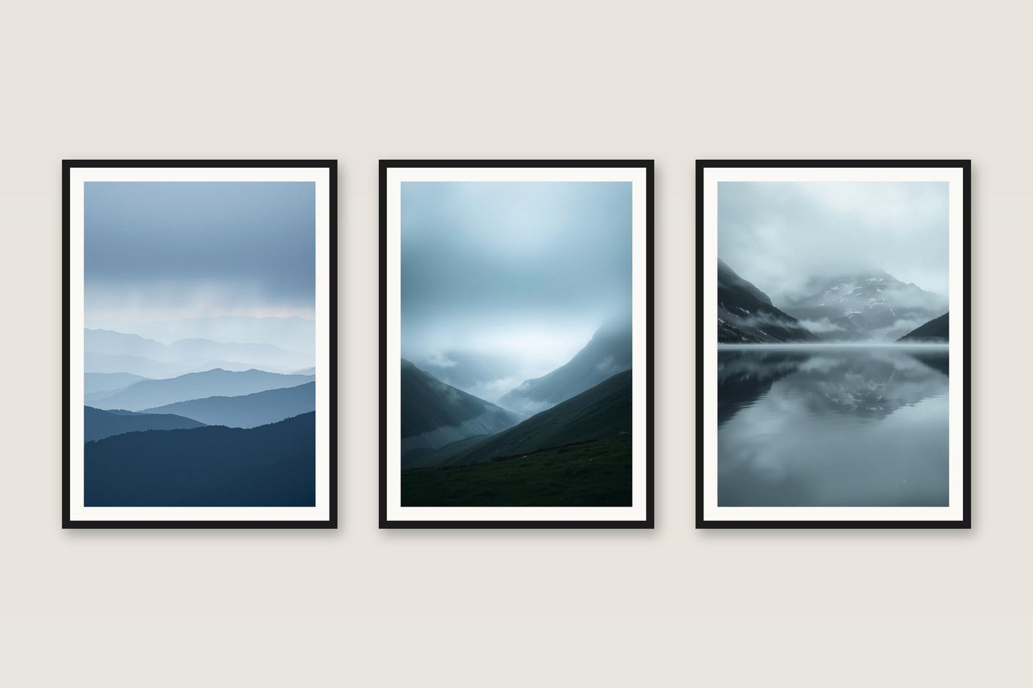 Misty Peaks — Gallery Trio
