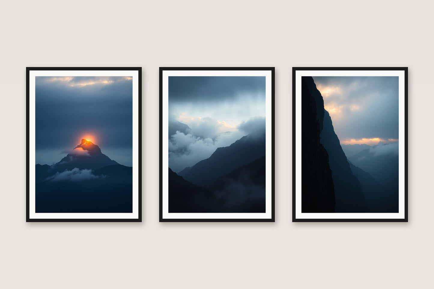Stoic Peaks — Gallery Trio