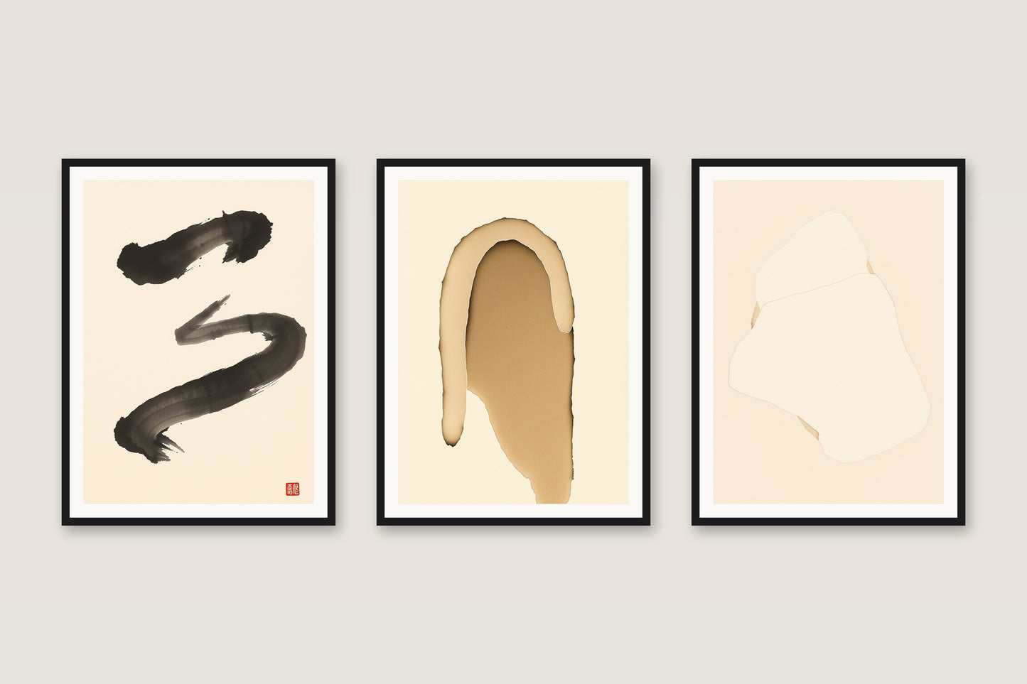Japandi Calm — Gallery Trio
