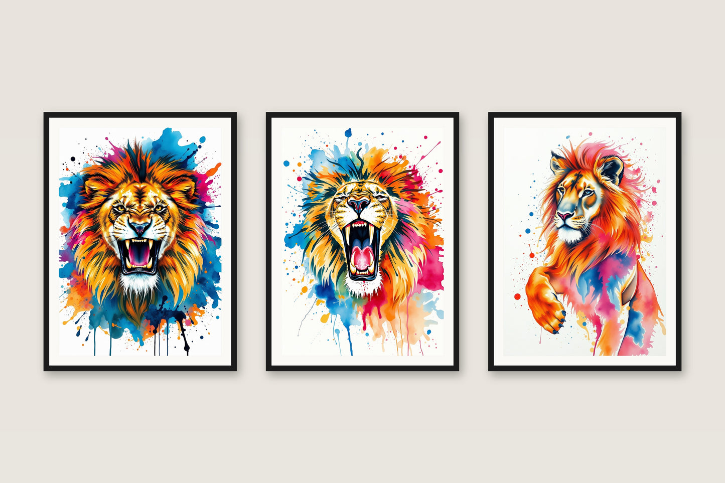 Watercolour Wild — Gallery Trio