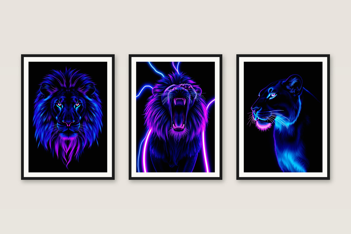 Neon Majesty — Gallery Trio