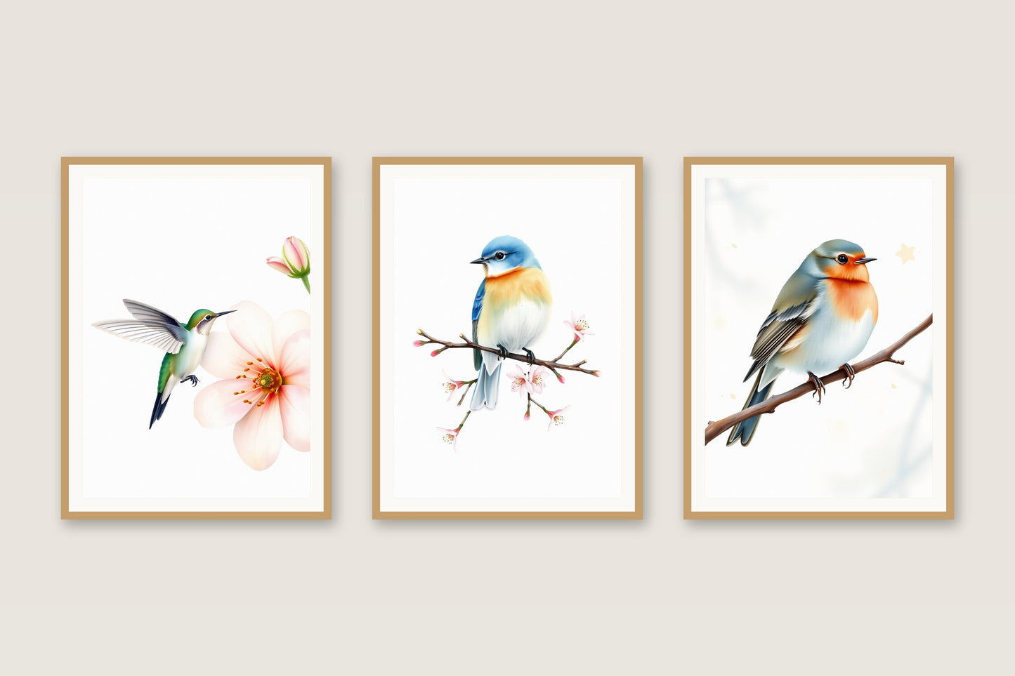 Garden Birds birds gallery trio