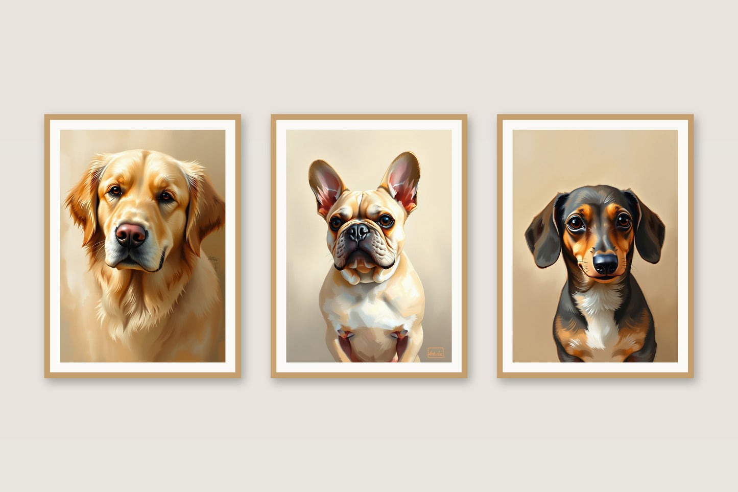Best Friends dogs gallery trio