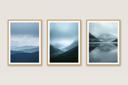 Misty Peaks landscape gallery trio