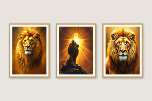 Lion of Judah faith gallery trio