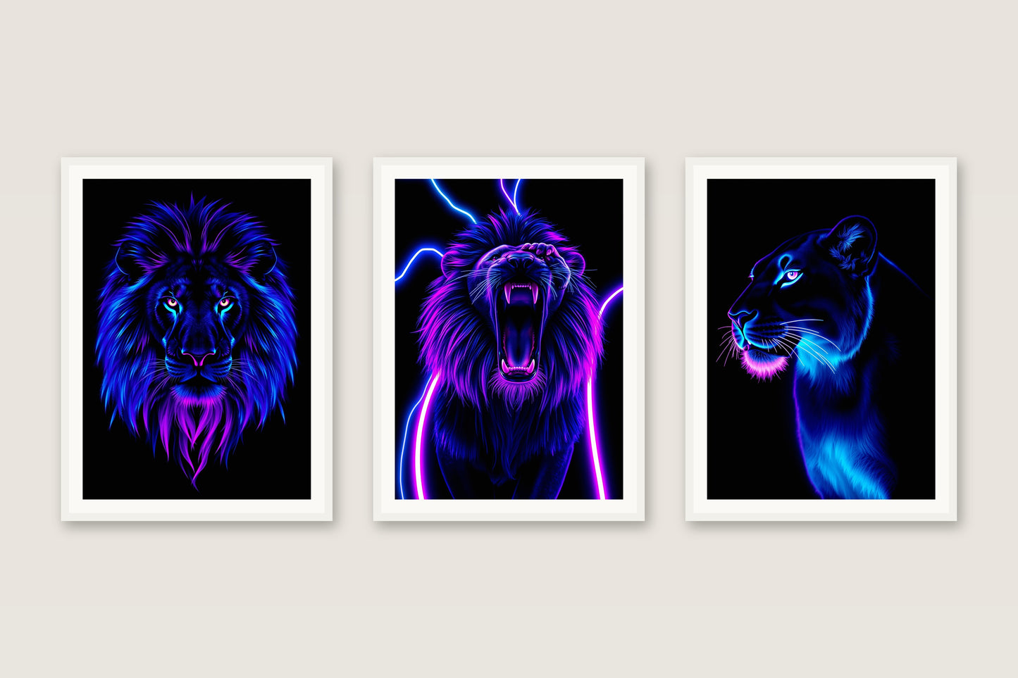Neon Majesty — Gallery Trio