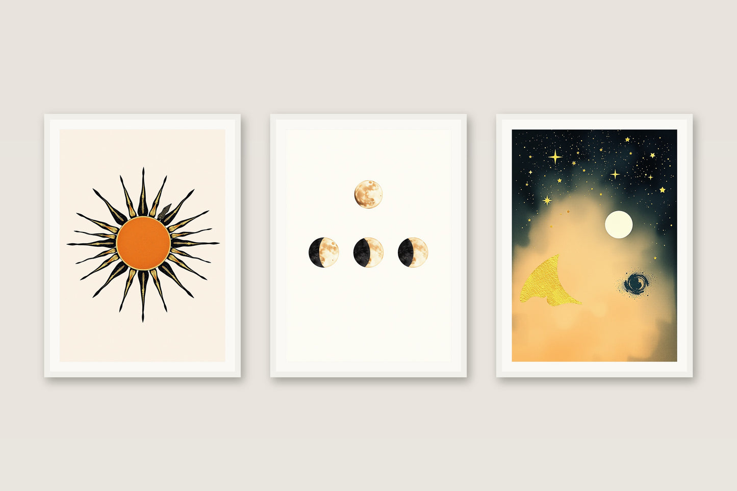 Celestial Boho — Gallery Trio