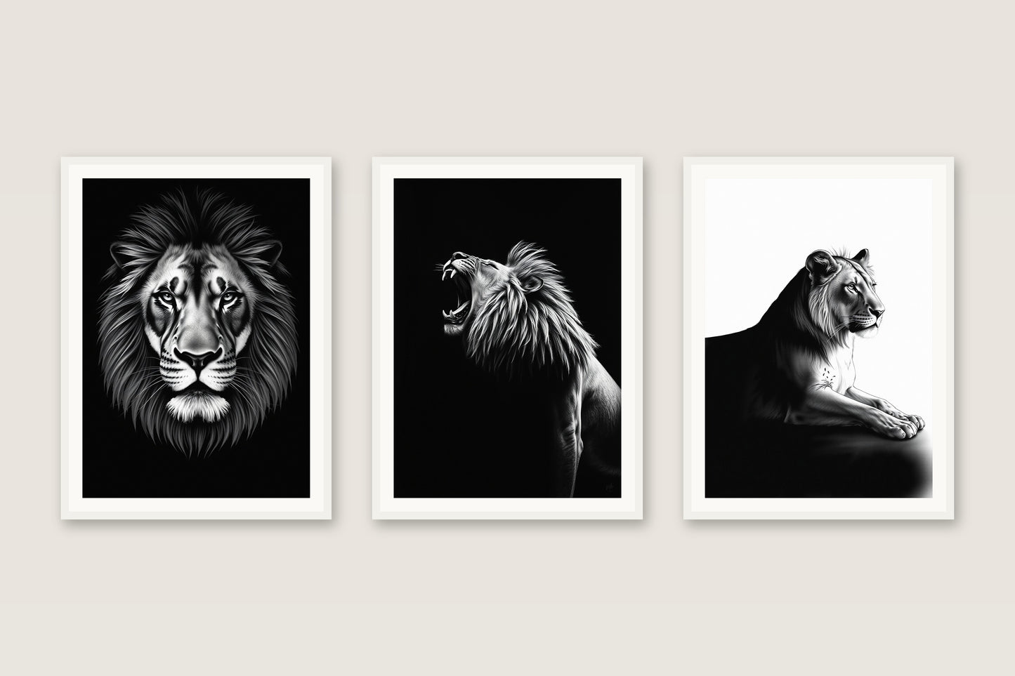 Monochrome Ink — Gallery Trio